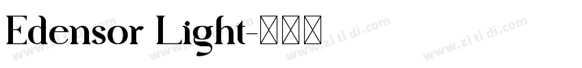 Edensor Light字体转换